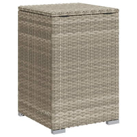 Tavolo Serbatoio Propano Grigio Chiaro 40x40x60 cm Polyrattan 366298