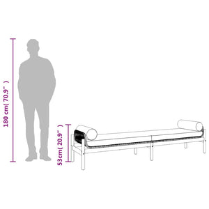 Panca da Giardino con Cuscino in Polyrattan e Acacia 366299
