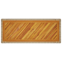 Tavolino da Giardino Piano Legno Beige 100x40x75 cm Polyrattan