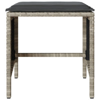 Set Divano da Giardino 4 pz con Cuscini-Sofa da Giardino-Divanetto da esterno Grigio Chiaro Polyrattan 540930