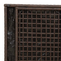 Cassetta di Stoccaggio da Esterno  Marrone e Panna Rattan Medio 365409