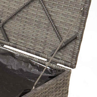 Box di Stoccaggio da Esterno  Grigio e Grigio Scuro Rattan Grande 365410