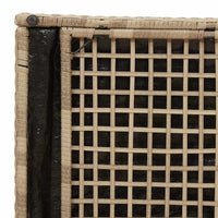 Scatola di Stoccaggio per Esterni  Beige Rattan Sintetico Media 365411