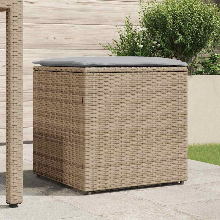 Scatola di Stoccaggio per Esterni  Beige Rattan Sintetico Media 365411