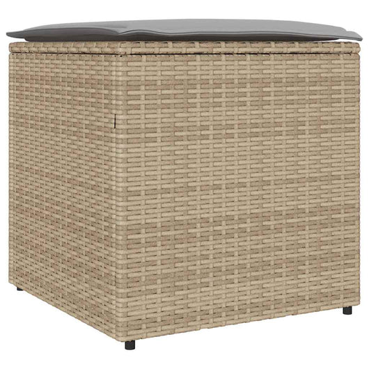 Scatola di Stoccaggio per Esterni  Beige Rattan Sintetico Media 365411
