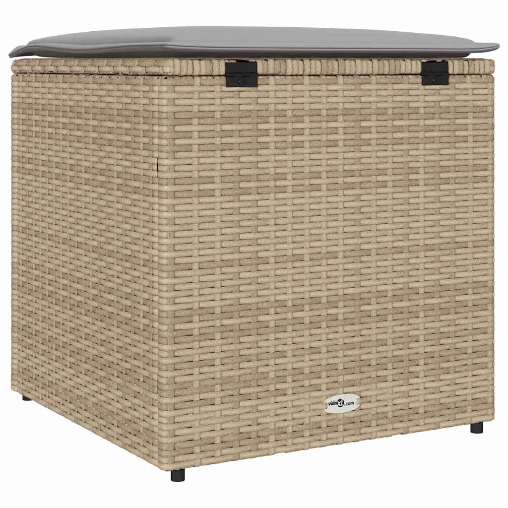 Scatola di Stoccaggio per Esterni  Beige Rattan Sintetico Media 365411