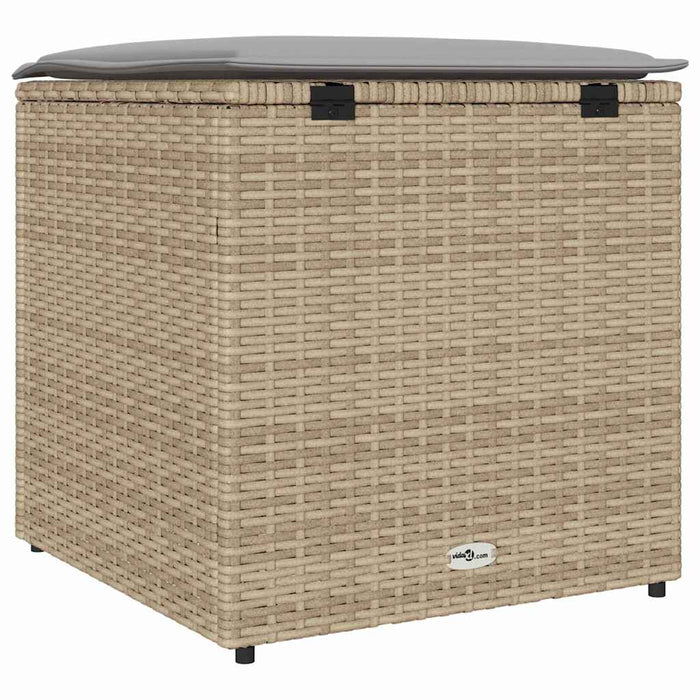 Scatola di Stoccaggio per Esterni  Beige Rattan Sintetico Media 365411