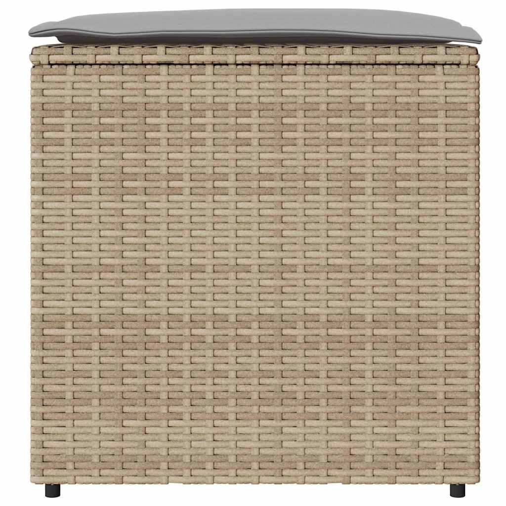 Scatola di Stoccaggio per Esterni  Beige Rattan Sintetico Media 365411