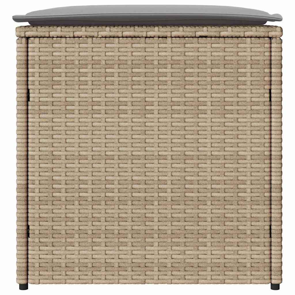 Scatola di Stoccaggio per Esterni  Beige Rattan Sintetico Media 365411