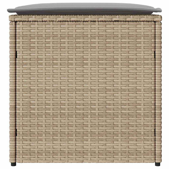 Scatola di Stoccaggio per Esterni  Beige Rattan Sintetico Media 365411