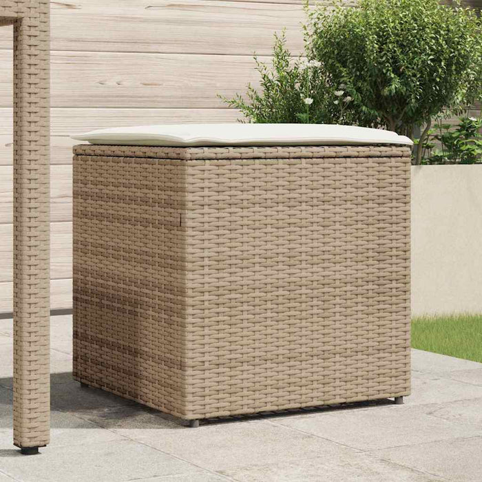 Box Stoccaggio Beige e bianco crema 365412