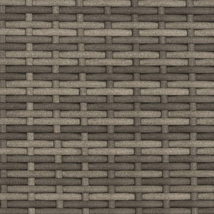 Divano da Giardino 2 Posti con Sgabelli Grigio in Polyrattan