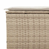 Set Divano da Giardino 3 pz con Cuscini-Sofa da Giardino-Divanetto da esterno Beige in Polyrattan 106799