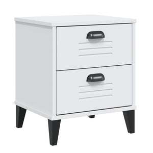 Comodino VIKEN Bianco in Legno Multistrato 374908