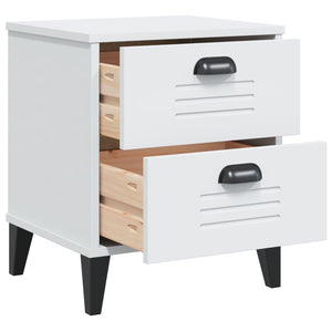 Comodino VIKEN Bianco in Legno Multistrato 374908