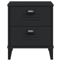 Comodino-Tavolino da notte VIKEN Nero in Legno Multistrato 785266