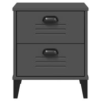 Comodino VIKEN Antracite in Legno Multistrato 374910