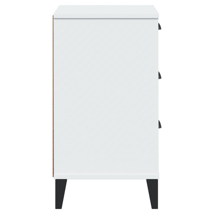 Comodino VIKEN Bianco in Legno Multistrato 374911