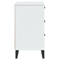 Comodino-Tavolino da notte VIKEN Bianco in Legno Multistrato 450044