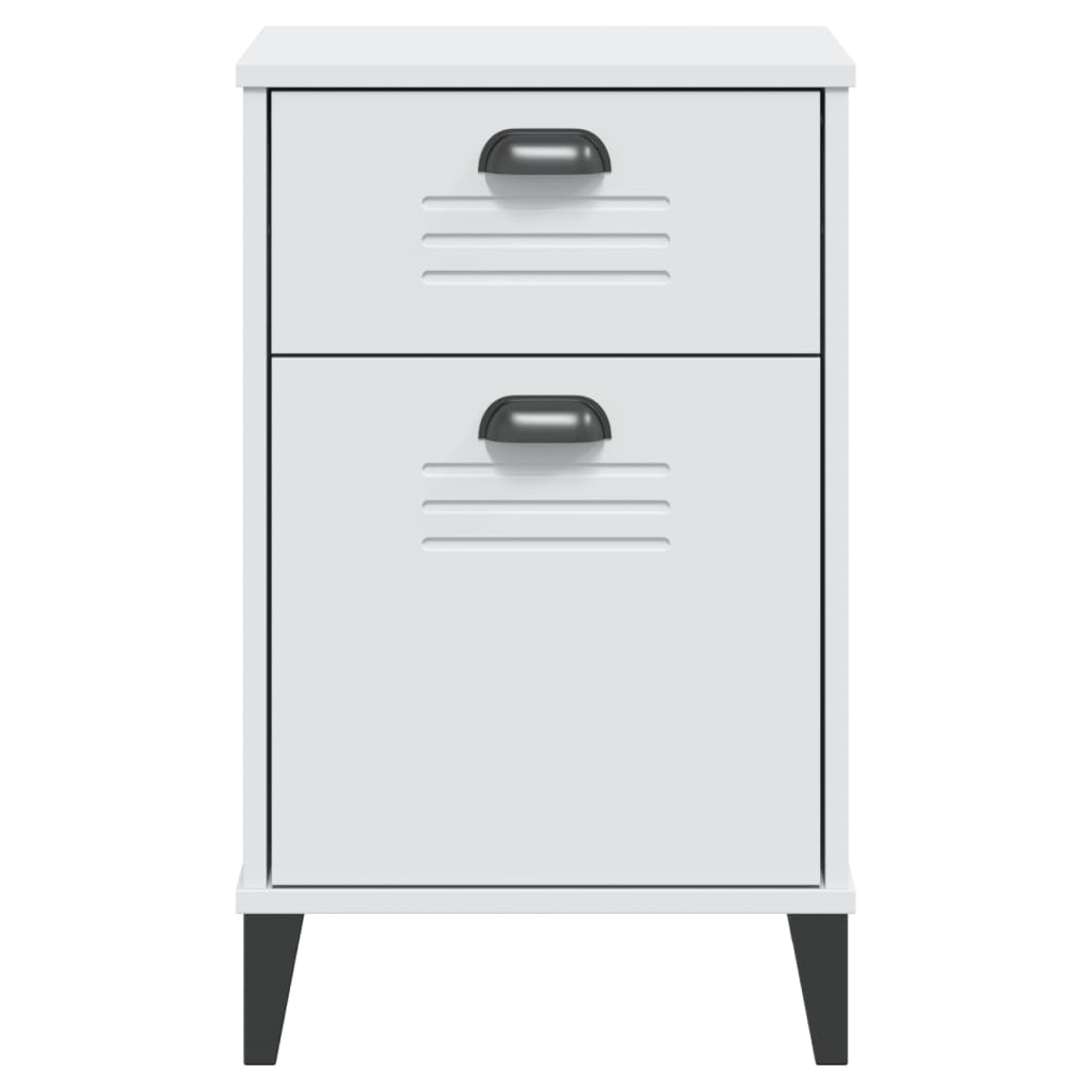 Comodino VIKEN Bianco in Legno Multistrato 374914