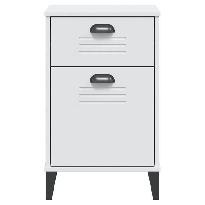 Comodino VIKEN Bianco in Legno Multistrato 374914