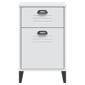 Comodino-Tavolino da notte VIKEN Bianco in Legno Multistrato 602170