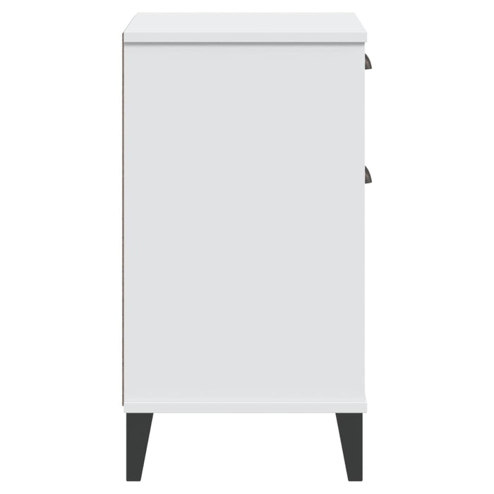 Comodino-Tavolino da notte VIKEN Bianco in Legno Multistrato 602170