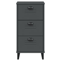 Comodino VIKEN Antracite in Legno Multistrato 374919