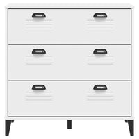 Cassettiera VIKEN Bianca in Legno Multistrato 374920