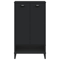 Scarpiera VIKEN Nera in Legno Massello di Pino