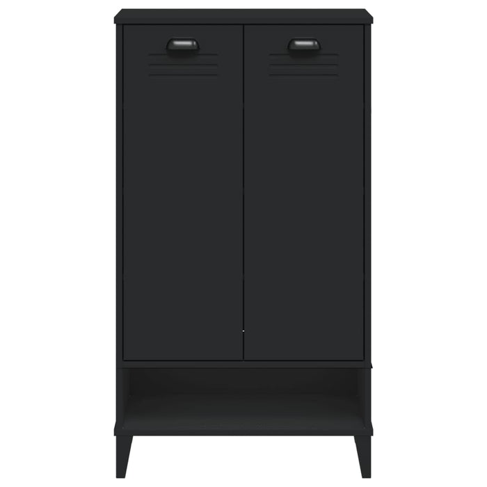 Scarpiera VIKEN Nera in Legno Massello di Pino