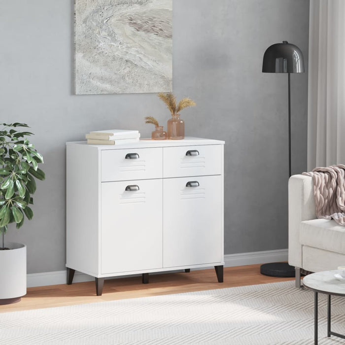 Credenza VIKEN Bianca 80x40x80 cm in Legno Multistrato 374935