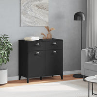 Credenza VIKEN Nera 80x40x80 cm in Legno Multistrato 374936