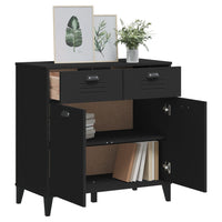 Credenza VIKEN Nera 80x40x80 cm in Legno Multistrato 374936