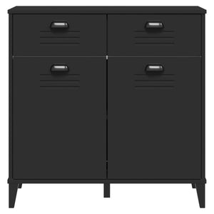 Credenza VIKEN Nera 80x40x80 cm in Legno Multistrato 374936