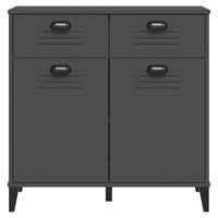 Credenza VIKEN Antracite 80x40x80 cm in Legno Multistrato 374937