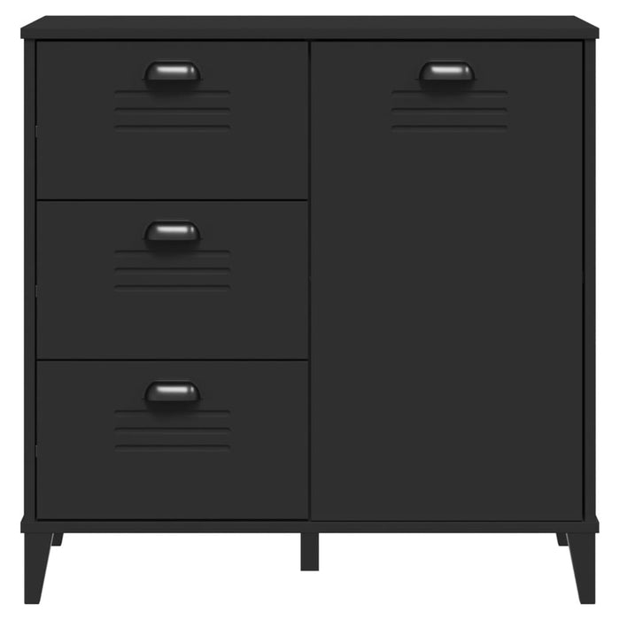 Credenza VIKEN Nera 80x40x80 cm in Legno Multistrato 374939