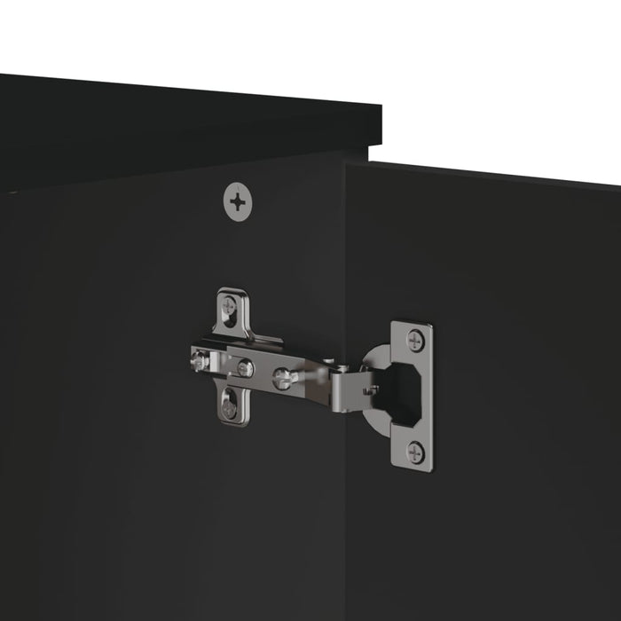 Credenza VIKEN Nera 80x40x80 cm in Legno Multistrato 374939