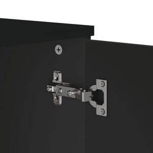 Credenza VIKEN Nera 80x40x80 cm in Legno Multistrato 374939