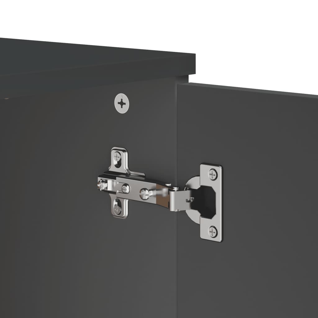 Credenza VIKEN Antracite 80x40x80 cm in Legno Multistrato 374940