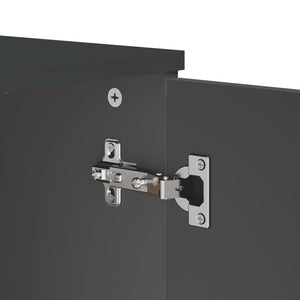 Credenza VIKEN Antracite 80x40x80 cm in Legno Multistrato 374940