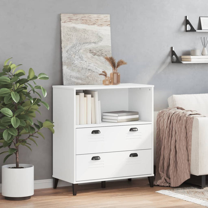 Libreria VIKEN Bianca 80x40x80 cm in Legno Multistrato 374944