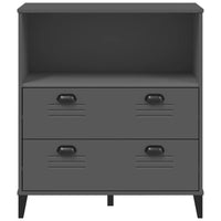 Libreria VIKEN Antracite 80x40x80 cm in Legno Multistrato 374946