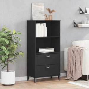 Libreria VIKEN Nera 60x35x123 cm in Legno Multistrato 374948