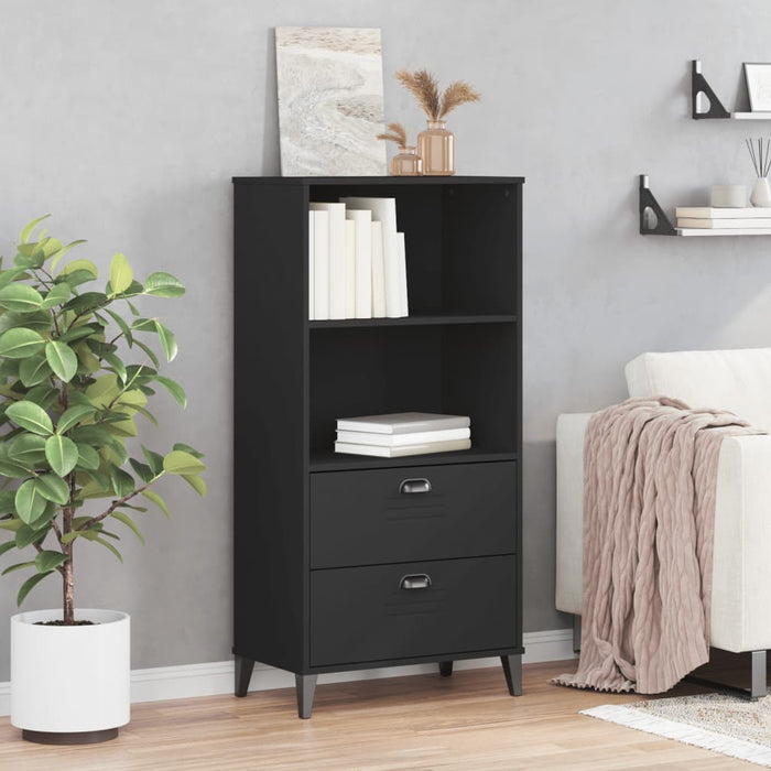 Libreria VIKEN Nera 60x35x123 cm in Legno Multistrato 374948