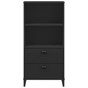 Libreria VIKEN Nera 60x35x123 cm in Legno Multistrato 374948