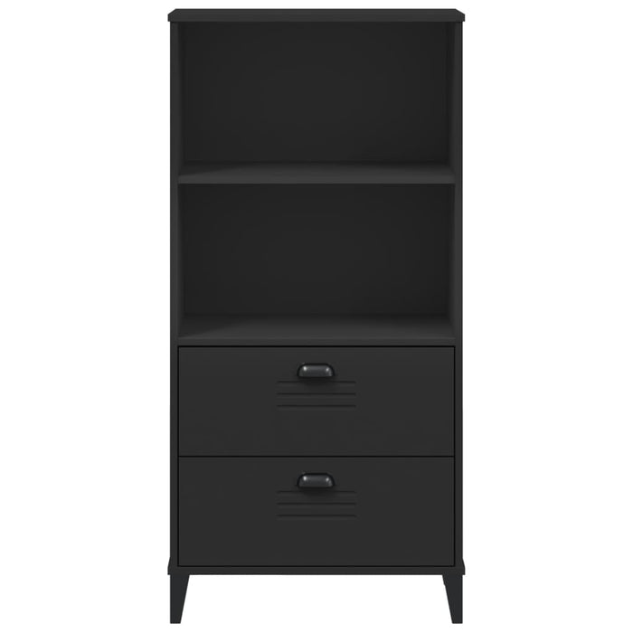 Libreria VIKEN Nera 60x35x123 cm in Legno Multistrato 374948