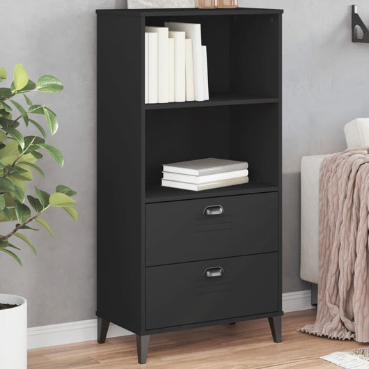 Libreria VIKEN Nera 60x35x123 cm in Legno Multistrato 374948