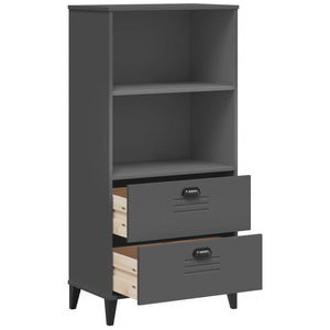 Libreria VIKEN Grigio Antracite 60x35x123 cm Legno Multistrato 374949