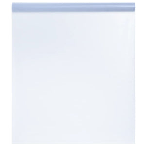 Pellicola Statica Smerigliata Grigio Trasparente 90x2000 cm PVCcod mxl 87624